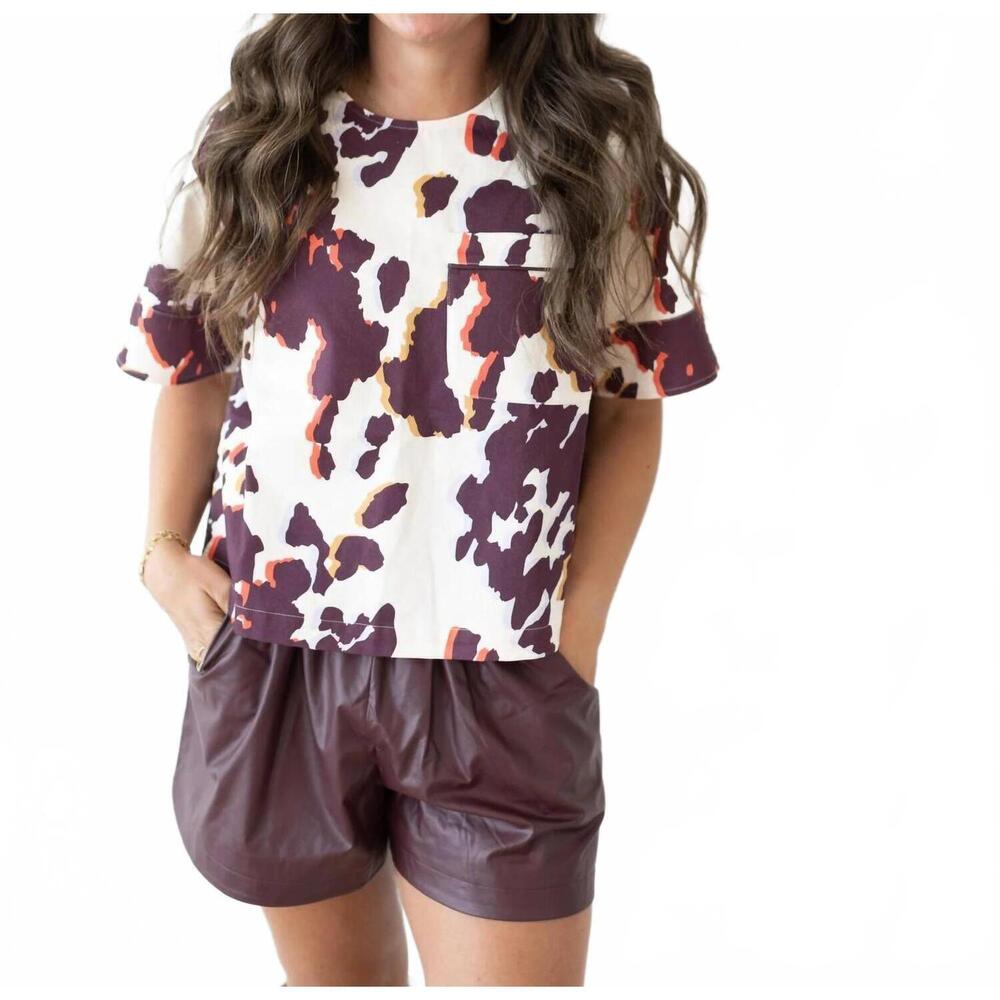 NEW CROSBY BY MOLLIE BURCH palomino doris top in red, white